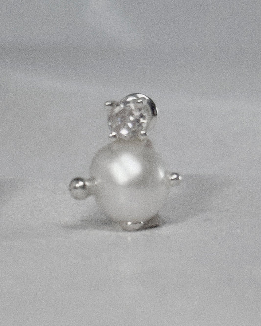 Drip Drop Pearl Gem Studs