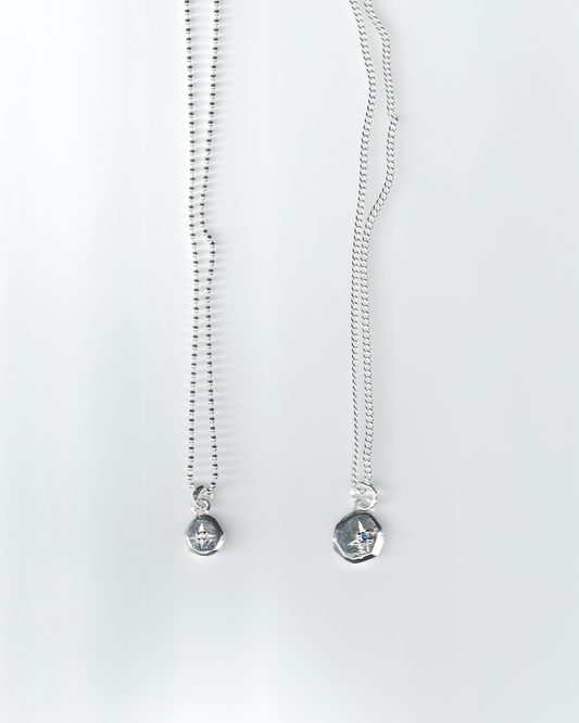 Faceted Sculpt Gem Pendant