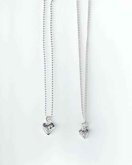 Sculpted Heart Gem Pendant