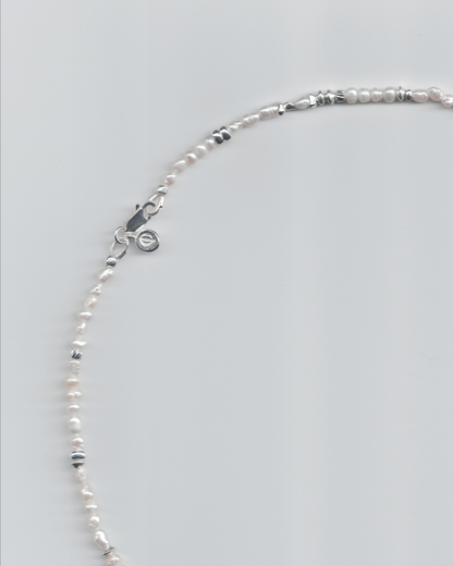 細銀珍珠項鍊