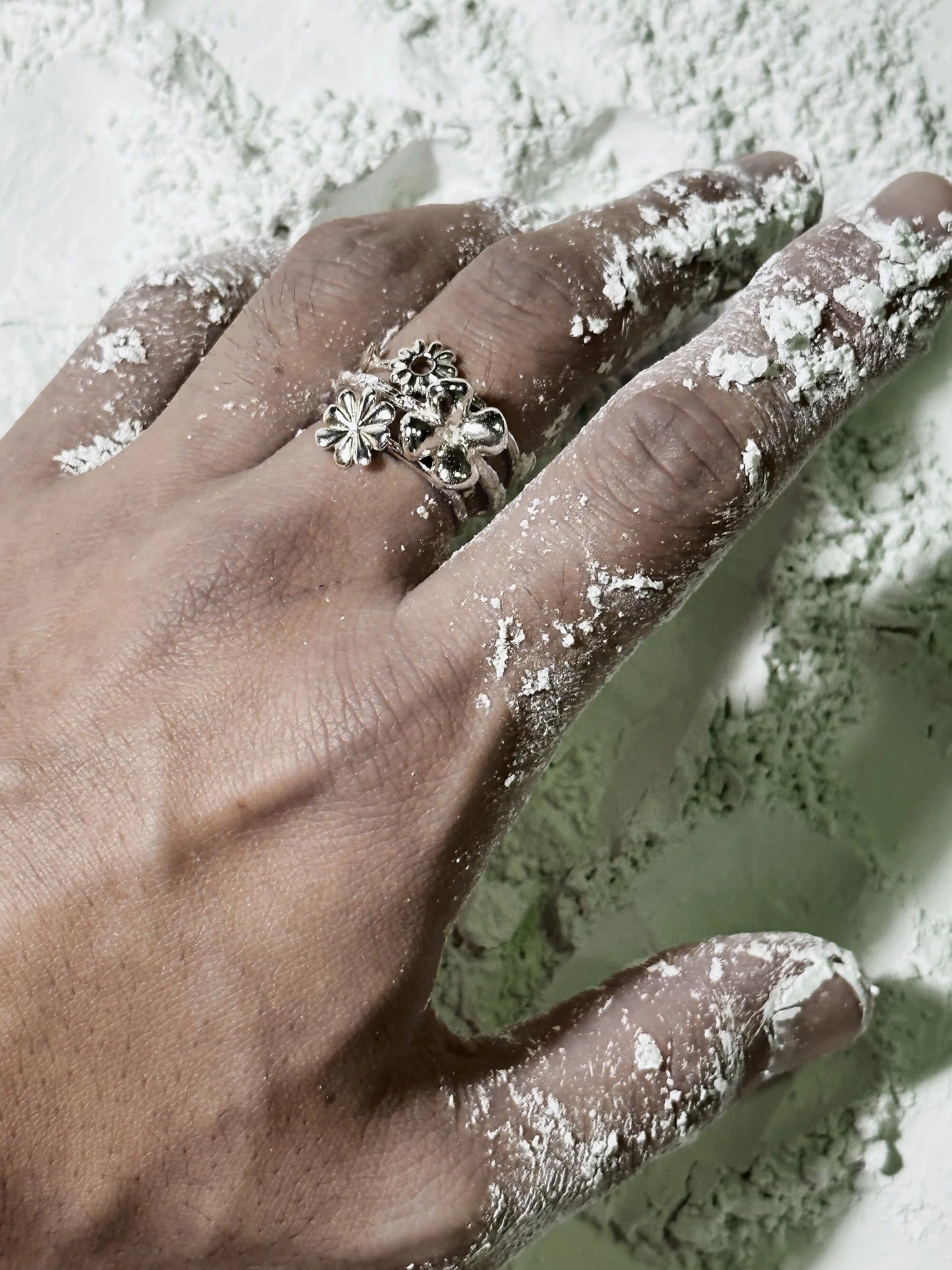 Flowers Silver Ring