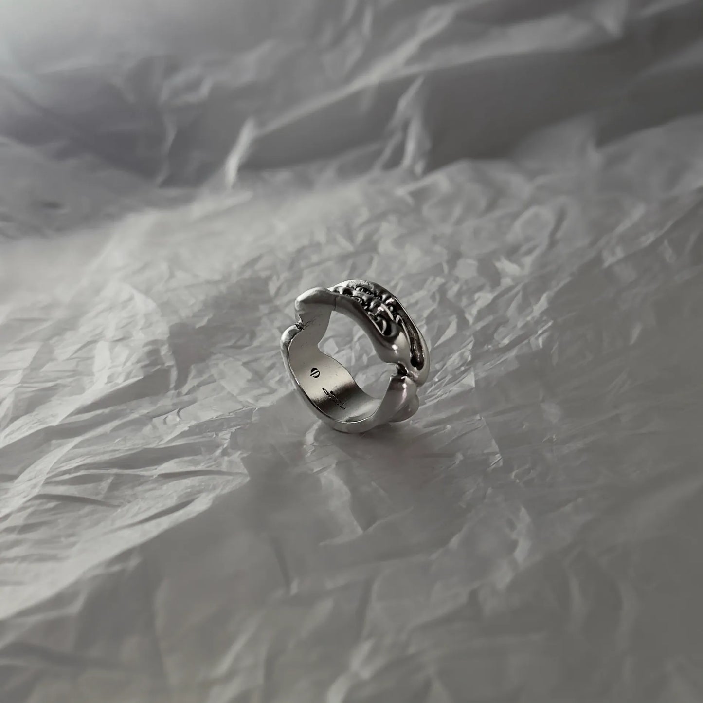 ORNMNT Fluid Silver Ring