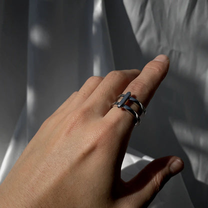 Symmetric Silver Ring