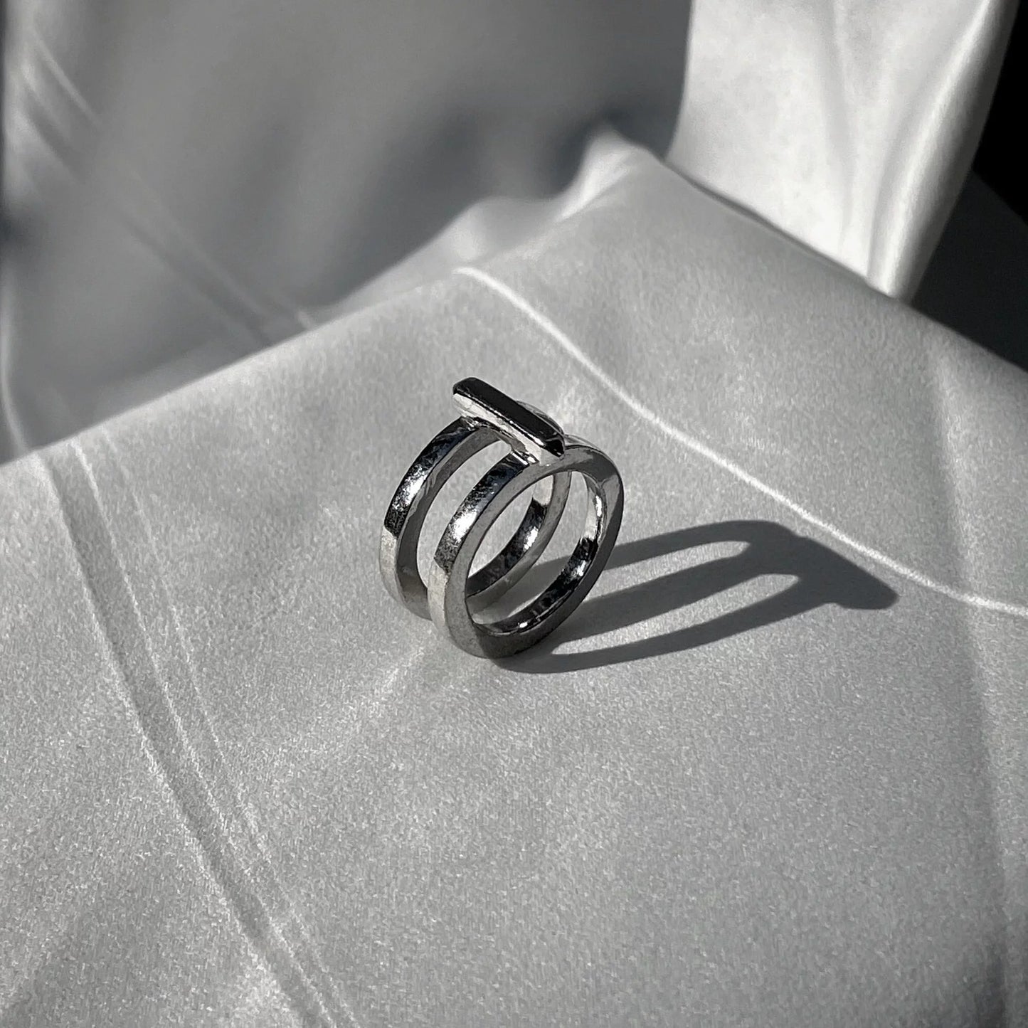 Symmetric Silver Ring