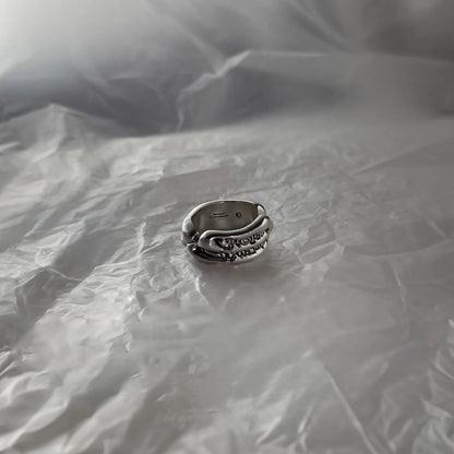 ORNMNT Fluid Silver Ring