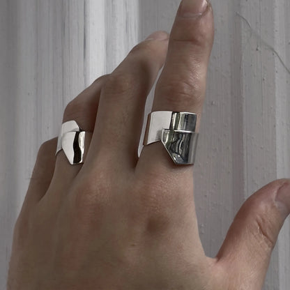 Off-Kilter Silver Ring