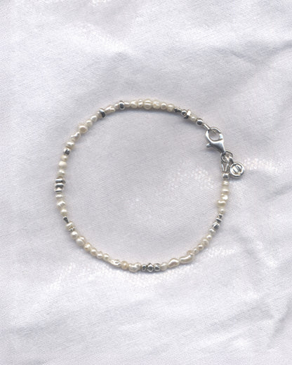 細銀珍珠手鏈