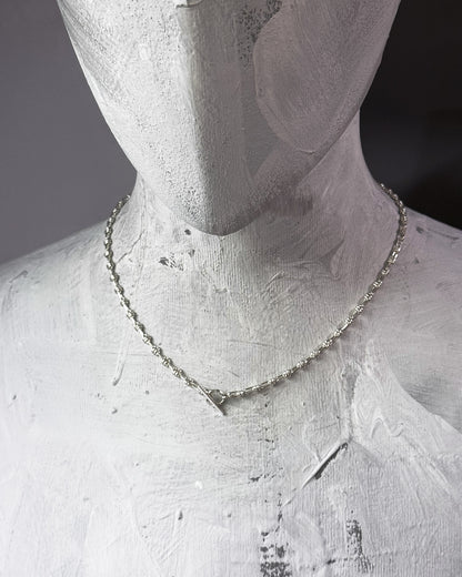 Knotted Silver Necklace