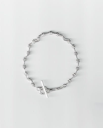 Knotted Silver Bracelet