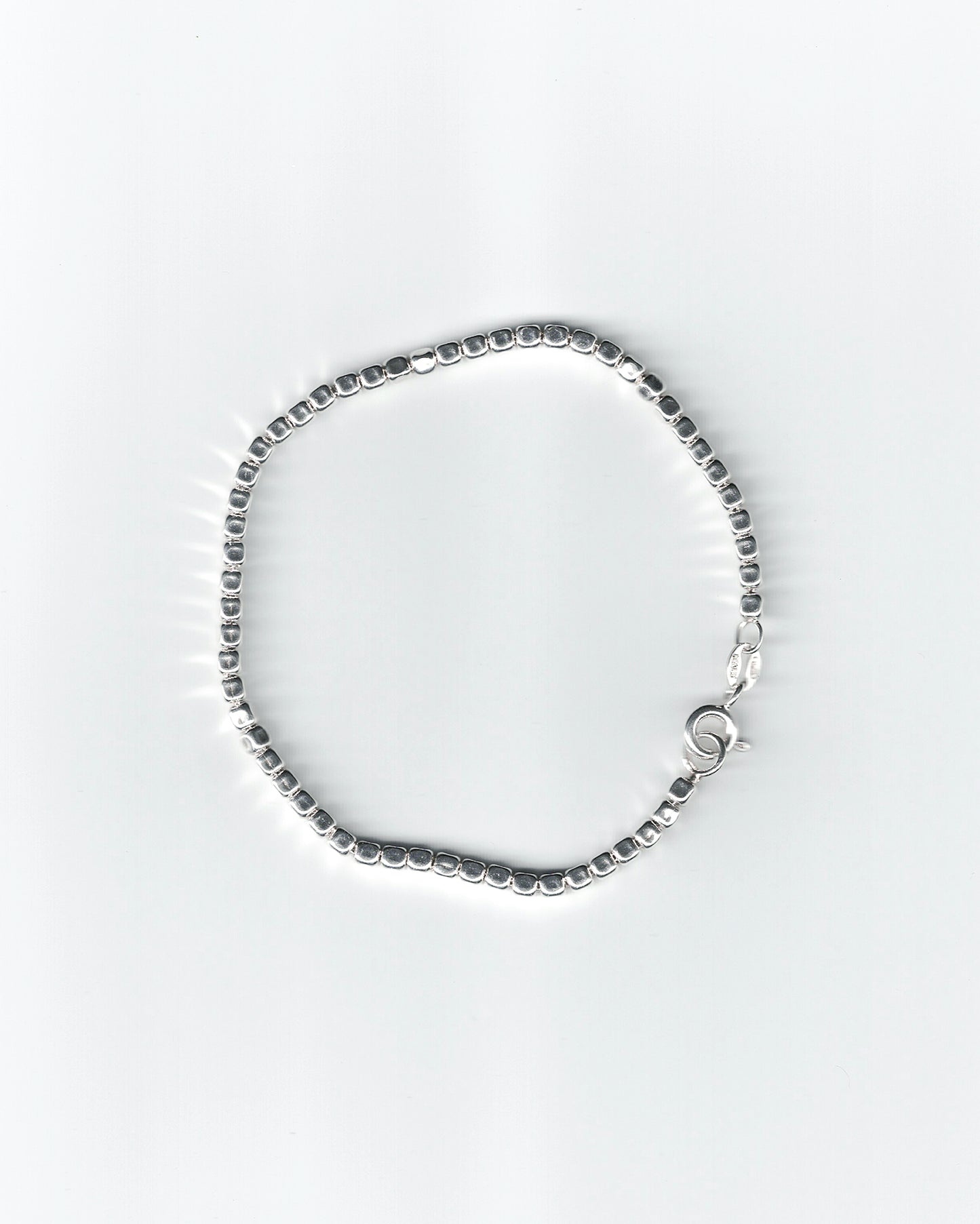 Silver Sugar Cube Bracelet