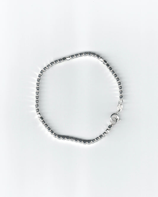 Silver Sugar Cube Bracelet