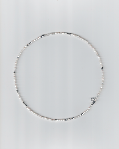 細銀珍珠項鍊