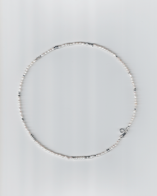 細銀珍珠項鍊